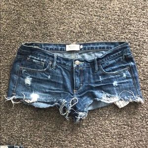Abercrombie jean shorts size 4
